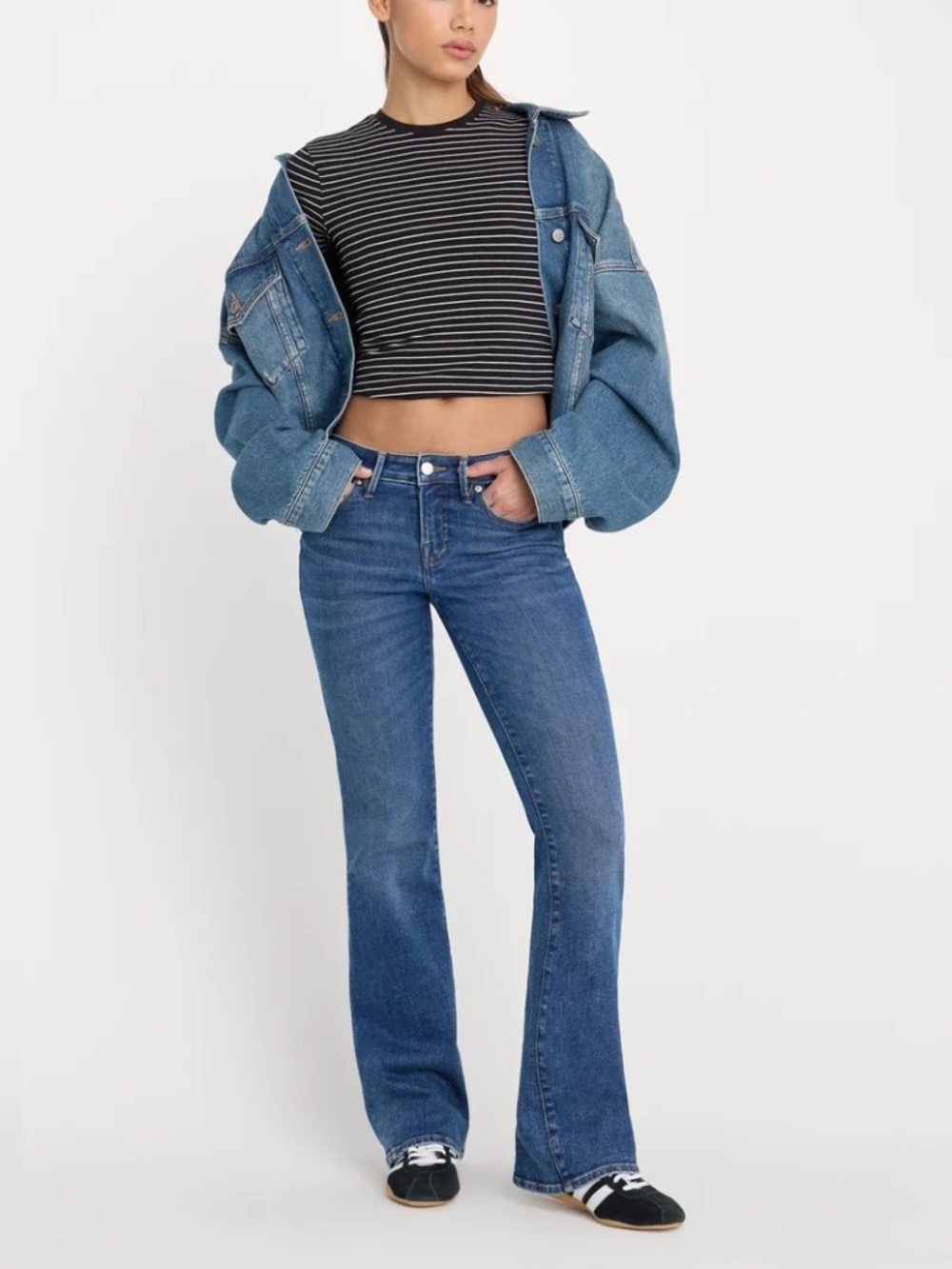 Good Low Rise Bootcut Jeans 0